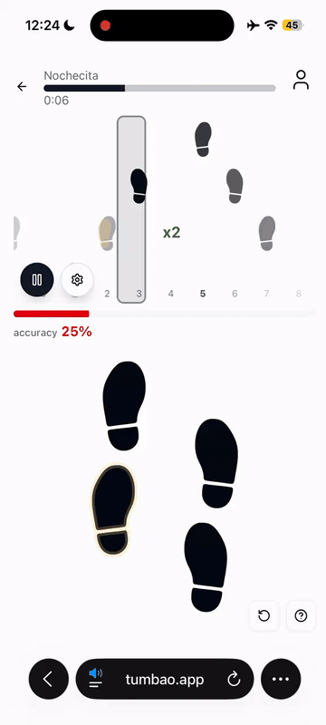 Tumbao rhythm game gameplay